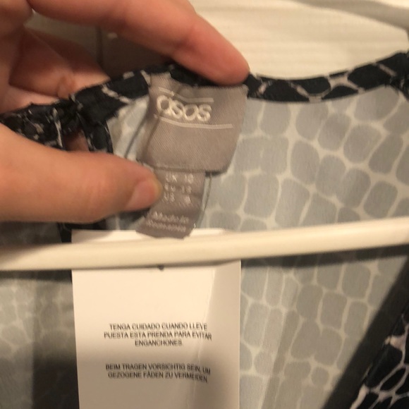 NWT ASOS snake print mini dress w/ batwing - Picture 3 of 3